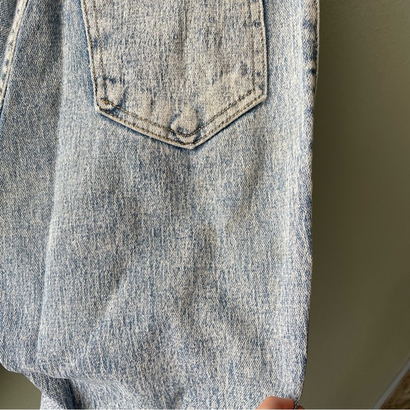 Watch LA | Vintage 80s 90s Curvy Acid-Washed Patchwork Cut-Out Skinny Jeans - Picture 15 of 17